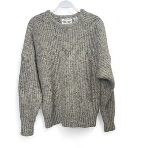 Limited Express Vintage Wool Blend Oatmeal Chunky Knit Sweater M